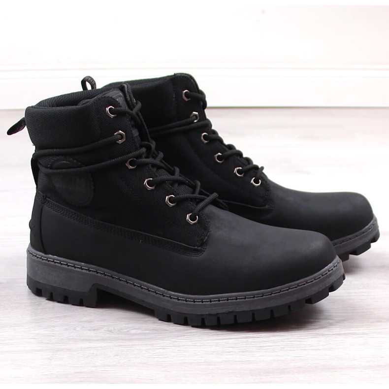 Stivali neri da uomo Big Star KK174206 nero 1