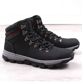 Scarpe alte da trekking da uomo nere Big Star KK174215 nero 1