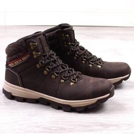Scarpe alte da trekking da uomo marroni Big Star KK174216 marrone 1