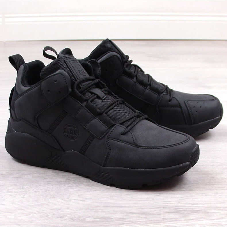 Scarpe sportive da uomo isolate nere Big Star KK174247 nero 1