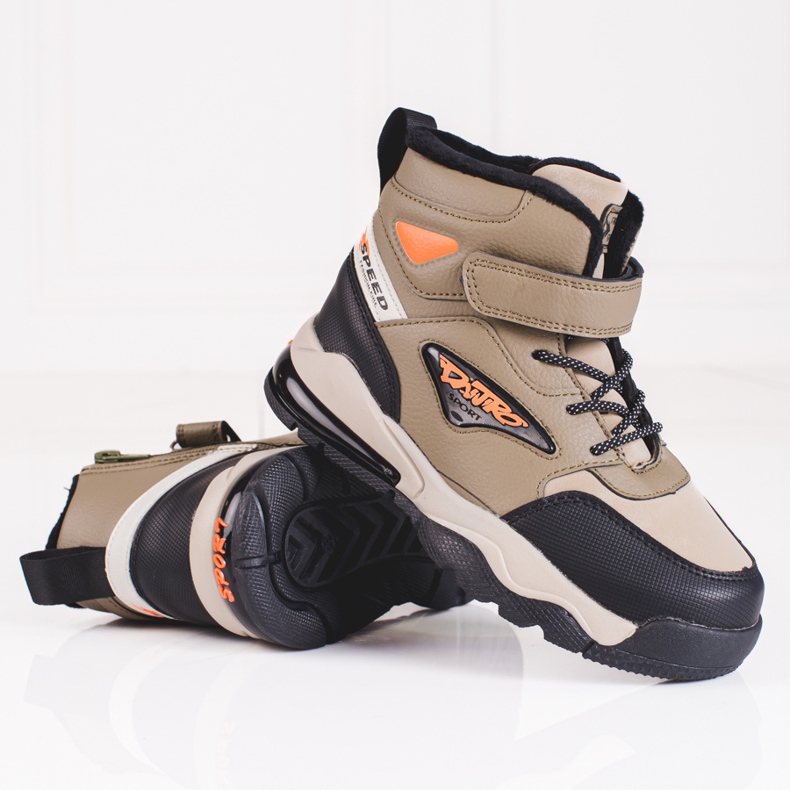 Stivaletti stringati da ragazzo Shelovet beige 1