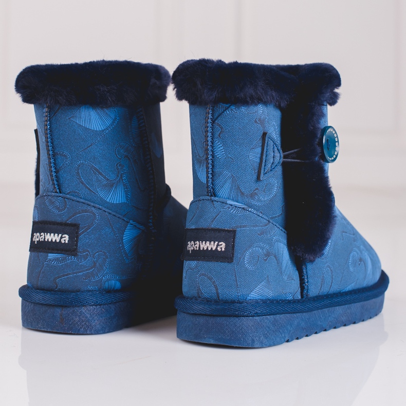 Doposci blu per ragazze con motivo Shelovet 1