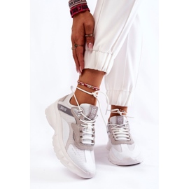 Scarpe sportive da donna Big Star KK274057 Bianche bianco 1