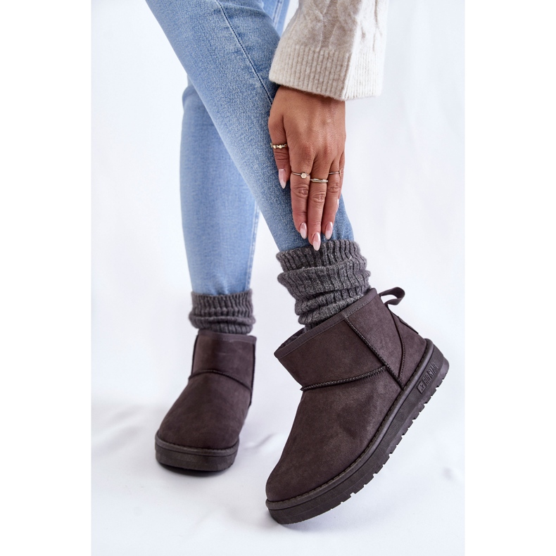 Stivali da neve caldi da donna Big Star KK274291 grigio 2