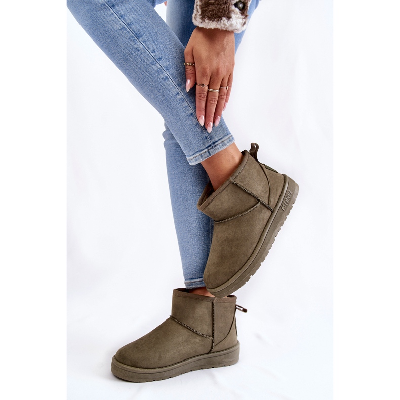Stivali da neve caldi da donna Big Star KK274292 Khaki marrone 2