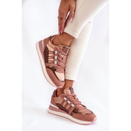 Scarpe sportive alla moda da donna Big Star KK274111 rosa 2