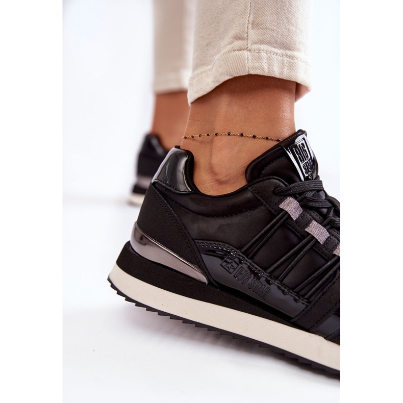 Scarpe sportive da donna alla moda Big Star KK274110 nero 2