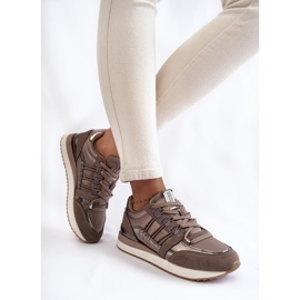 Scarpe sportive da donna alla moda Big Star KK274112 grigio scuro 2