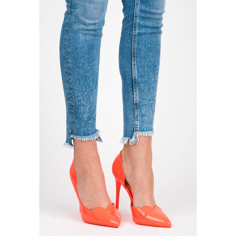 Vices Tacchi a cuore neon arancia 1