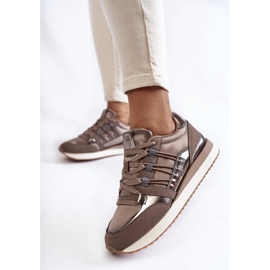 Scarpe sportive da donna alla moda Big Star KK274112 grigio scuro 1