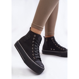 Sneakers alte da donna Big Star KK274173 nere nero 1