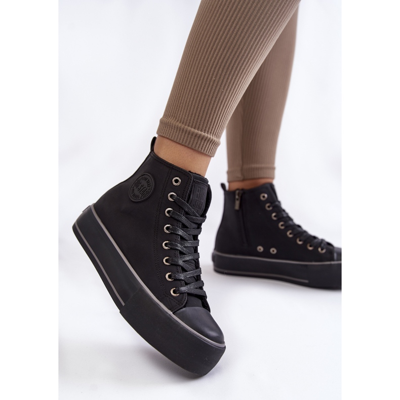 Sneakers alte da donna Big Star KK274173 nere nero 1