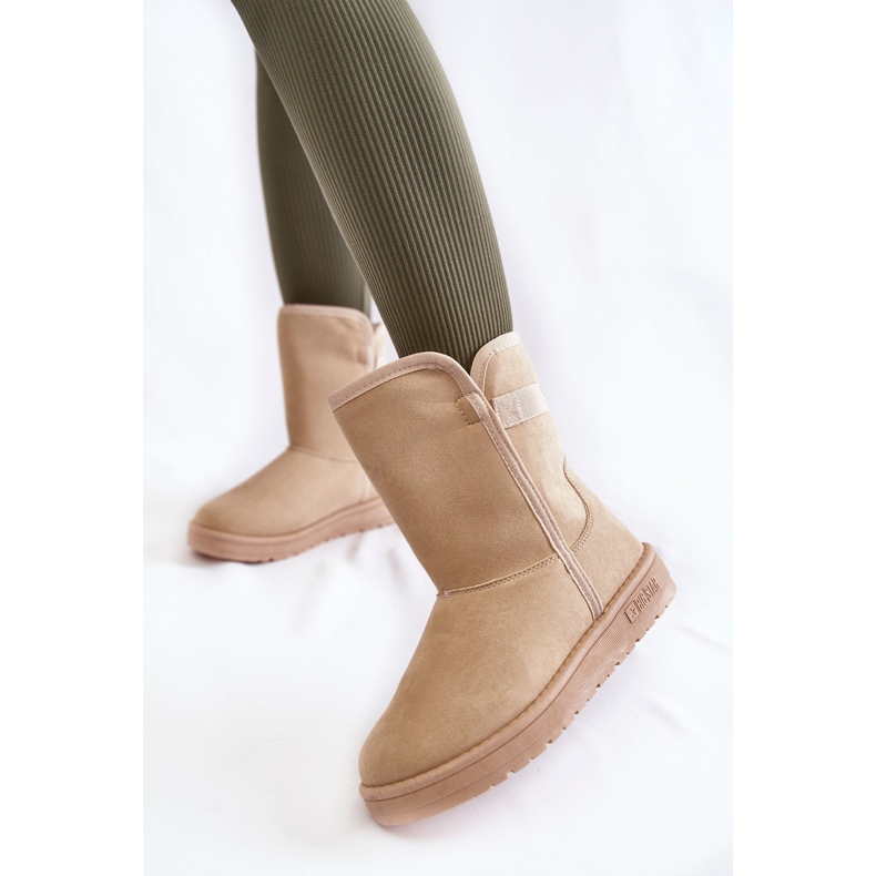 Stivali da neve alti da donna Big Star KK274617 Beige chiaro 2