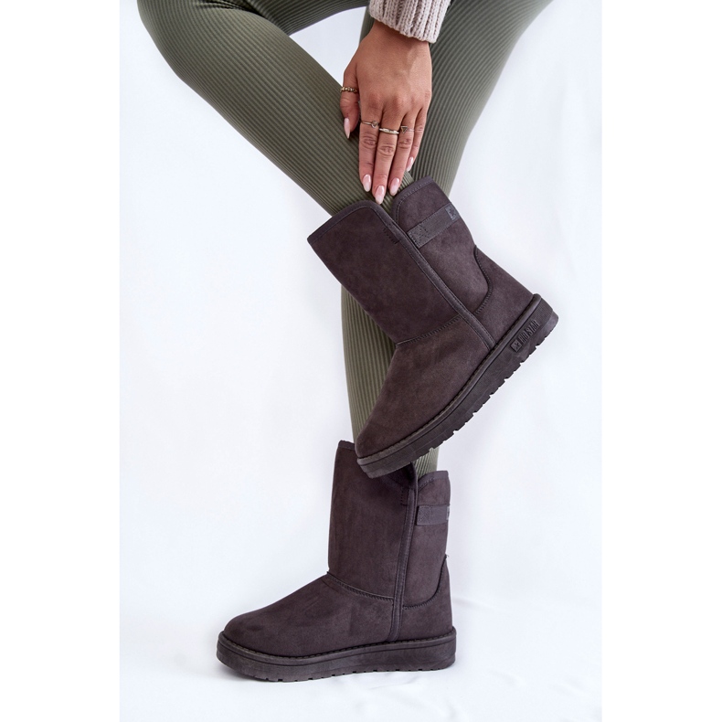 Stivali da neve alti da donna Big Star KK274619 grigio 2