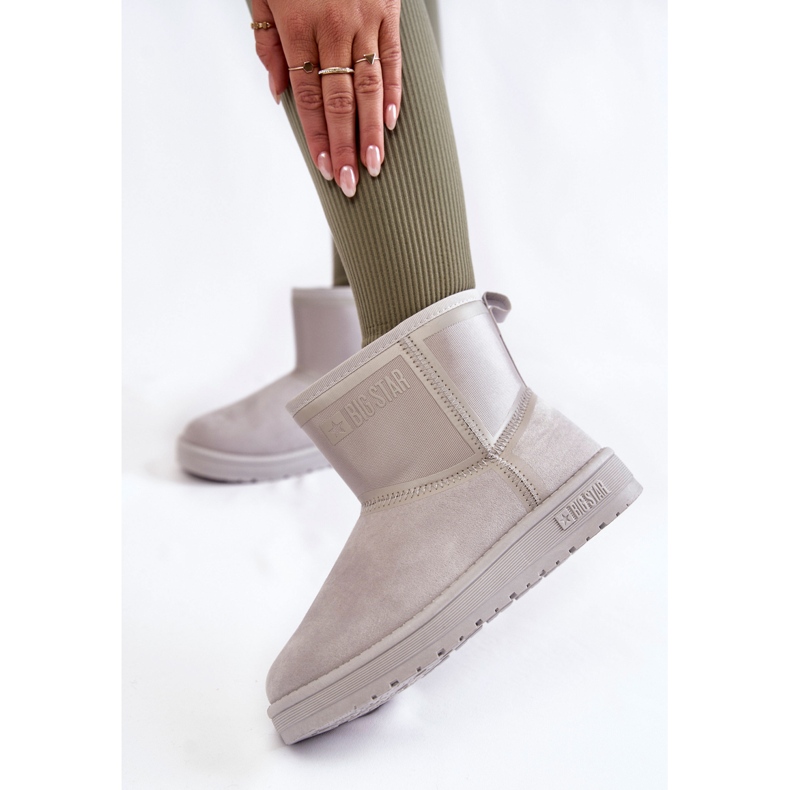 Stivali da neve slip-on da donna Big Star KK274613 grigi grigio 2