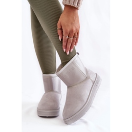 Stivali da neve slip-on da donna Big Star KK274613 grigi grigio 1