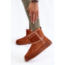 Stivali da neve slip-on da donna Big Star KK274612 marroni marrone 2