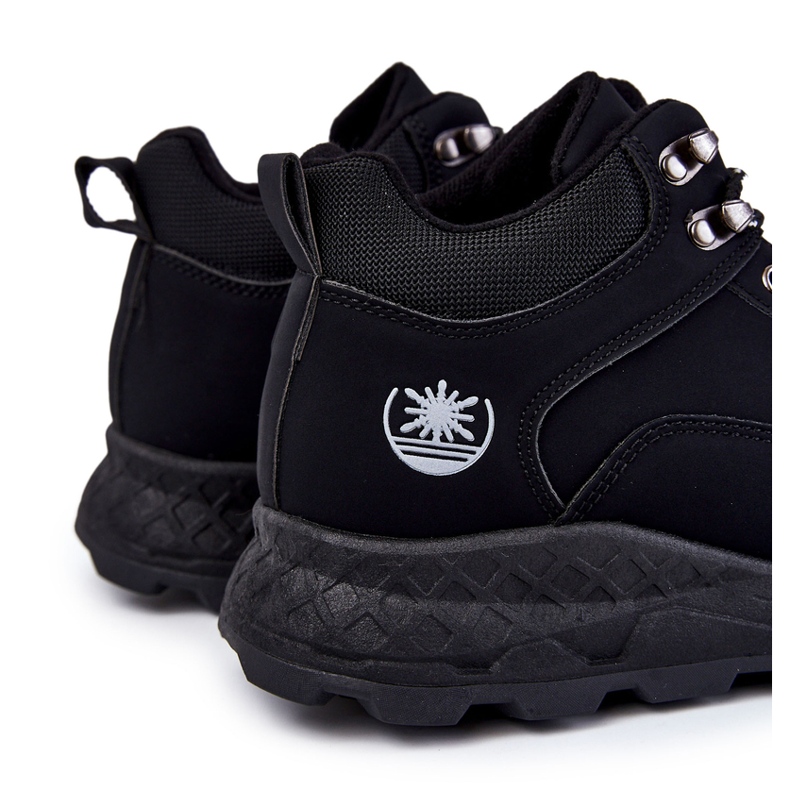 BM Scarpe da trekking calde da uomo Otto Black Trappers nero 1