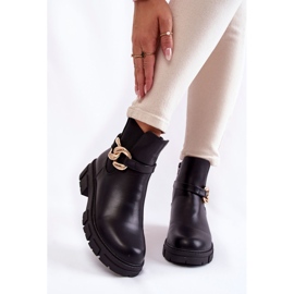 BM Stivali caldi da donna con decorazione Black Ruth nero 1