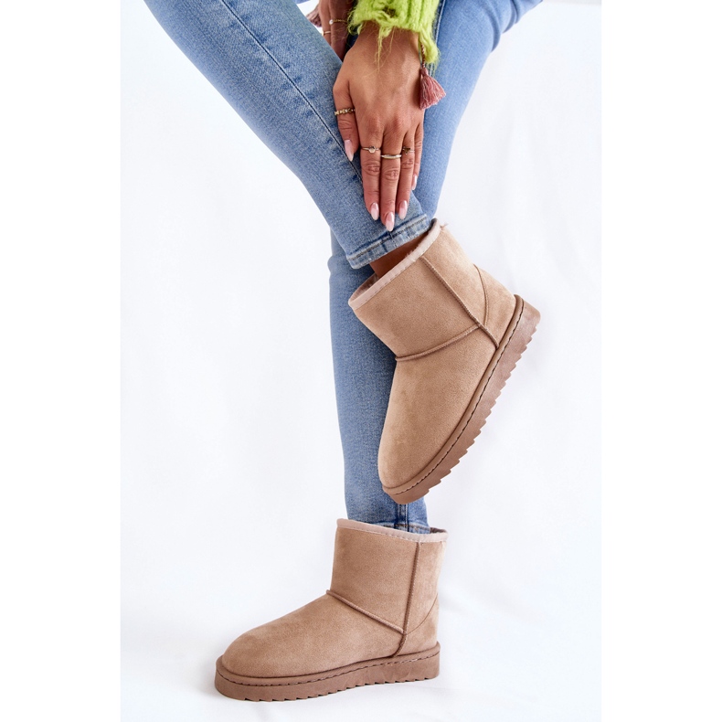 Stivali da neve isolanti da donna, beige chiaro 2