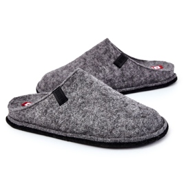 Pantofole da uomo classiche Big Star KK176001 grigie grigio 1