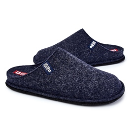 Pantofole da uomo classiche Big Star KK176004 blu navy 2