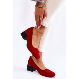 Décolleté in camoscio La.Fi 230034R-SU Rosse rosso 1