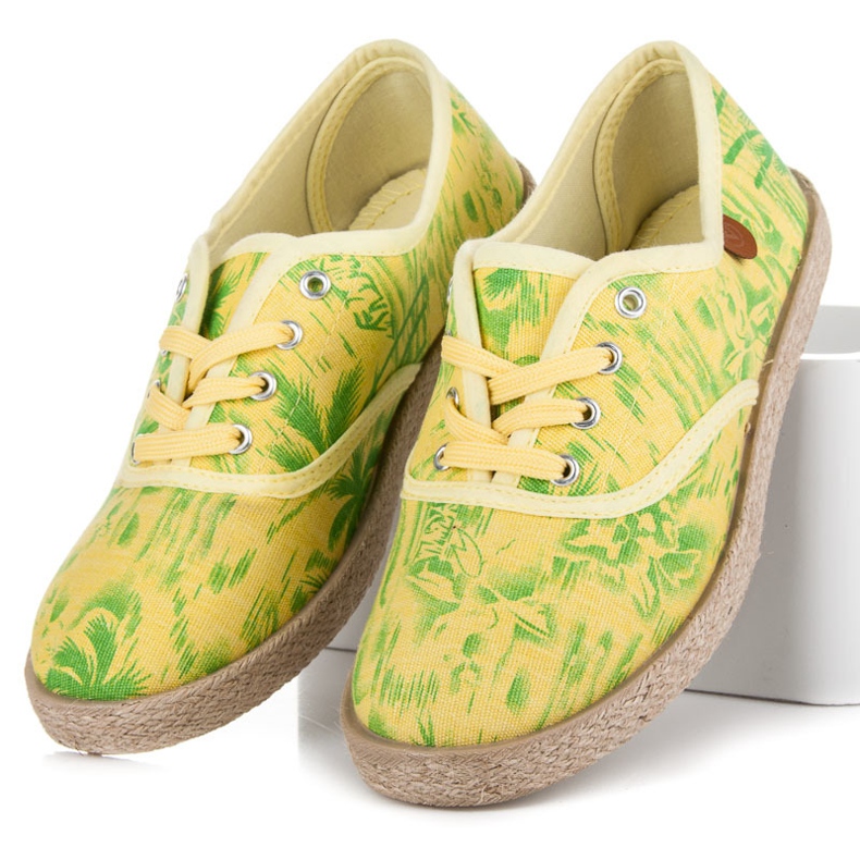 Vices Espadrillas sulla rilegatura giallo 1