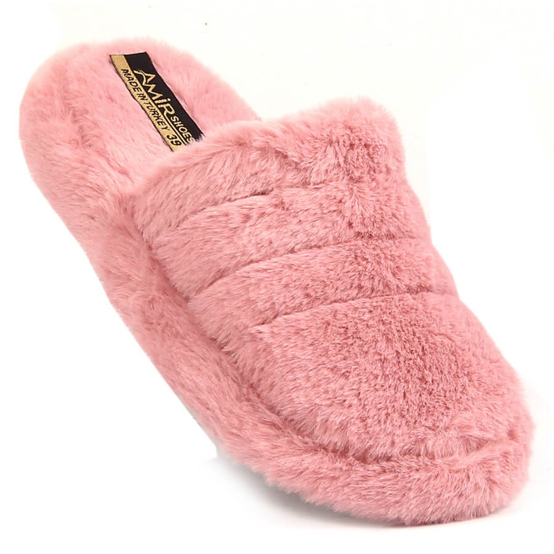 T.Sokolski Ciabatte da casa rosa in peluche da donna T. Sokolski 1