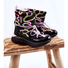 Doposci per bambini W Print Big Star KK374099 Nero-Rosa 1