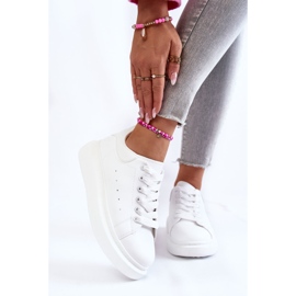 FB3 Scarpe Sportive Da Donna Sulla Piattaforma Eliso Bianche bianco 1