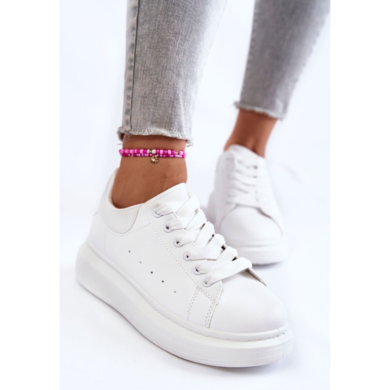 FB3 Scarpe Sportive Da Donna Sulla Piattaforma Eliso Bianche bianca 2