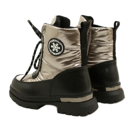Stivali da neve per ragazze evento 22dz23-5258 Pepter nero 3