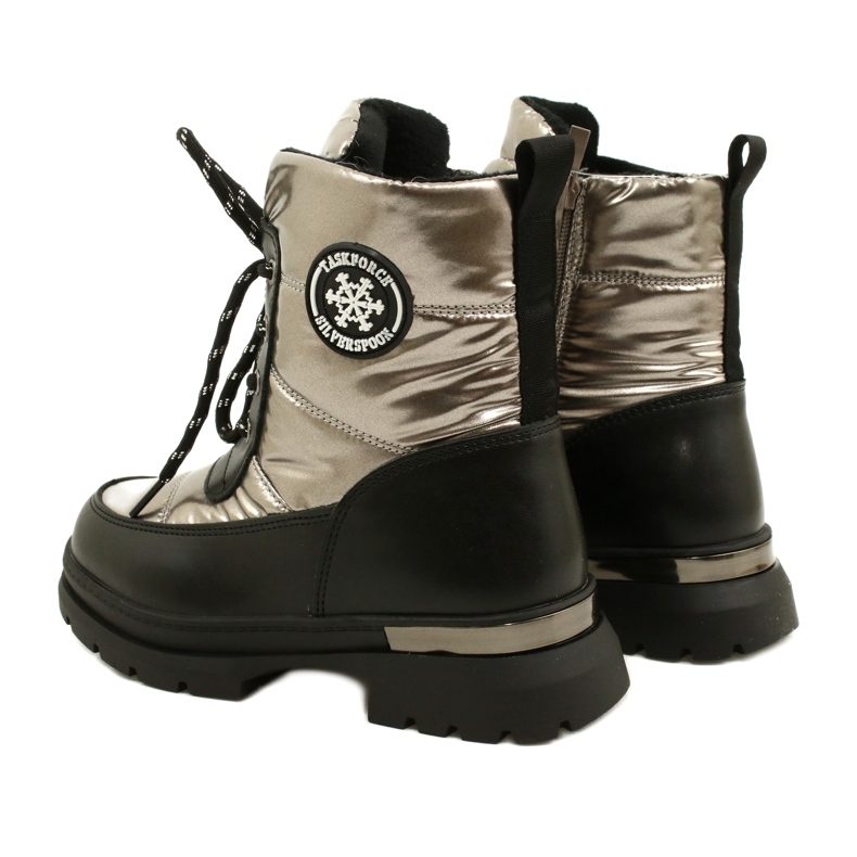 Stivali da neve per ragazze evento 22dz23-5258 Pepter nero 3