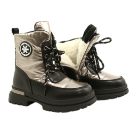 Stivali da neve per ragazze evento 22dz23-5258 Pepter nero 4