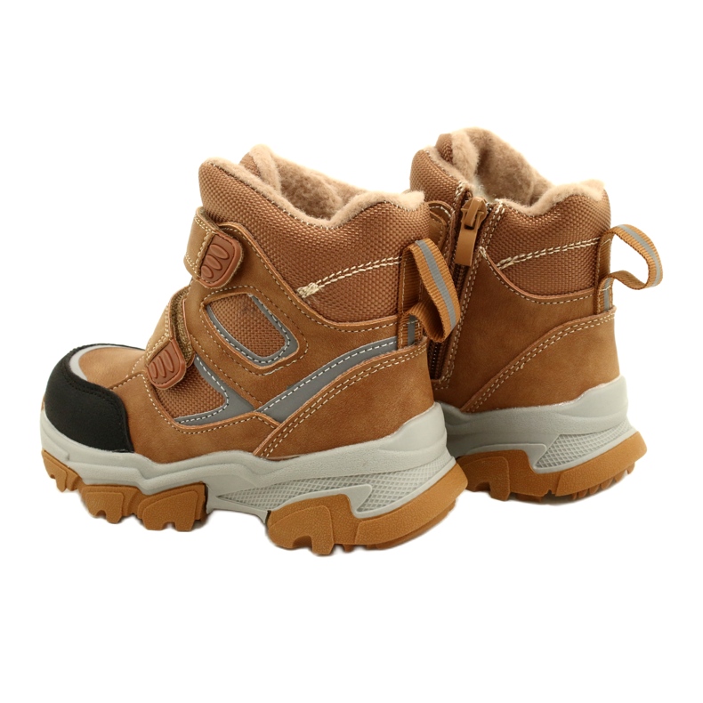 News Stivali Trappers Con Velcro Camel Novità 22DZ23-5251 beige giallo 3