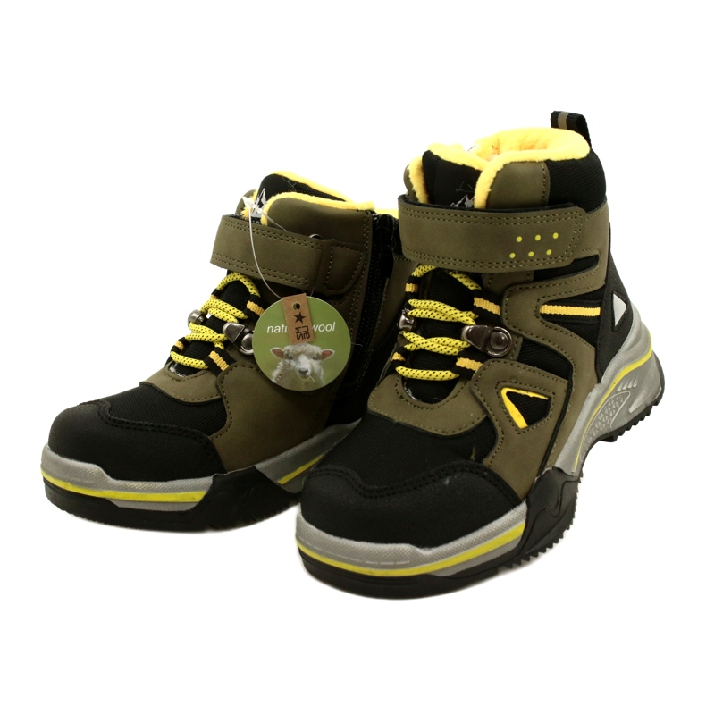 Stivali per bambini Stivali isolati Khaki News 22DZ23-5259 verde 2