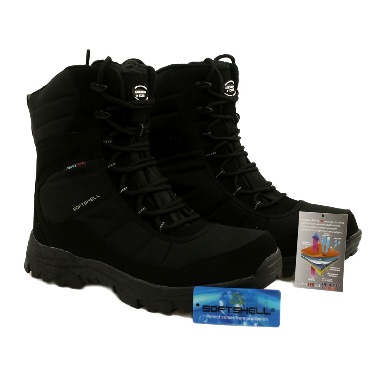 American Club Stivali con membrana isolata con pile SN01/22 nero 5