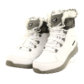 Doposci softshell con membrana American Club SN26/22 di colore bianco bianca grigio 3