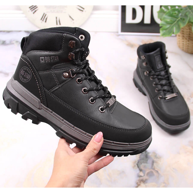Scarpe sportive alla caviglia nere Big Star KK274222 nero 1
