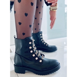 PA1 Stivali militari Prince Black Gold nero 2