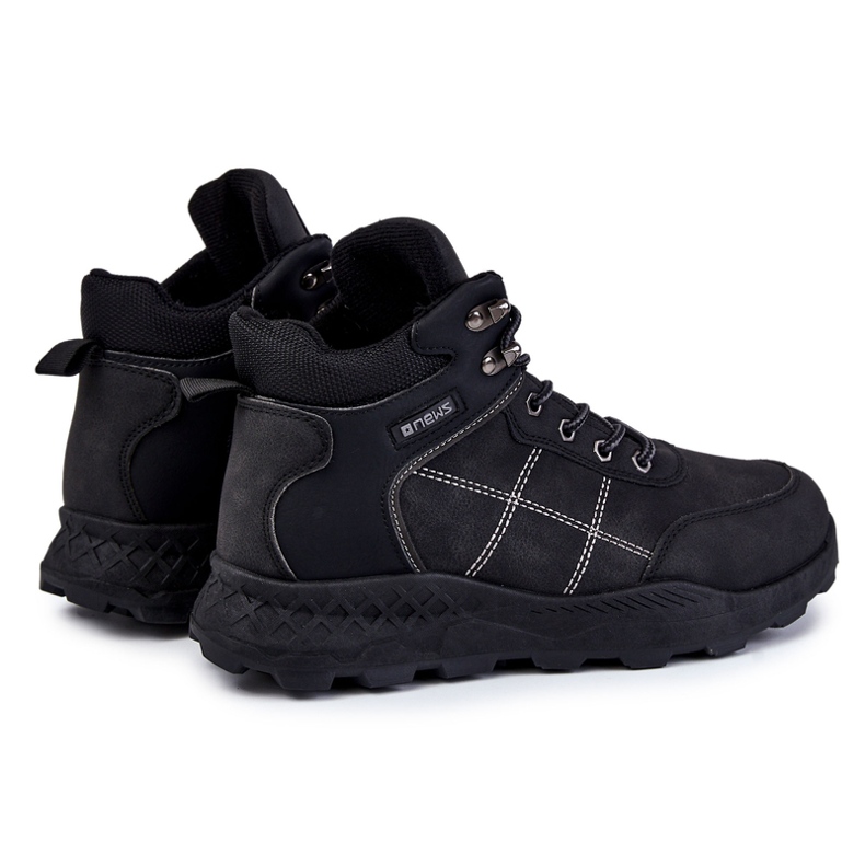 NEWS Stivali caldi neri da uomo Allan Black Trappers nero 1