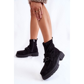 Stivaletti in camoscio da donna La.Fi 250042B-SU Nero 2