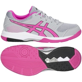Asics Gel Rocket 8 W B756Y-020 scarpe da pallavolo grigio sfumature di grigio 1