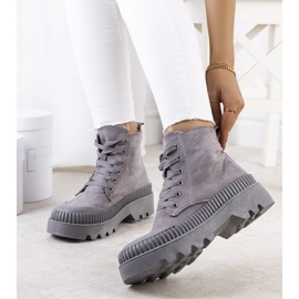 PA1 Sneakers Devost in ecopelle grigia grigio 1