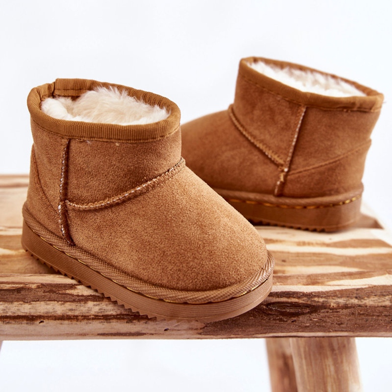 Stivali da neve caldi per bambini Camel Gooby marrone 2
