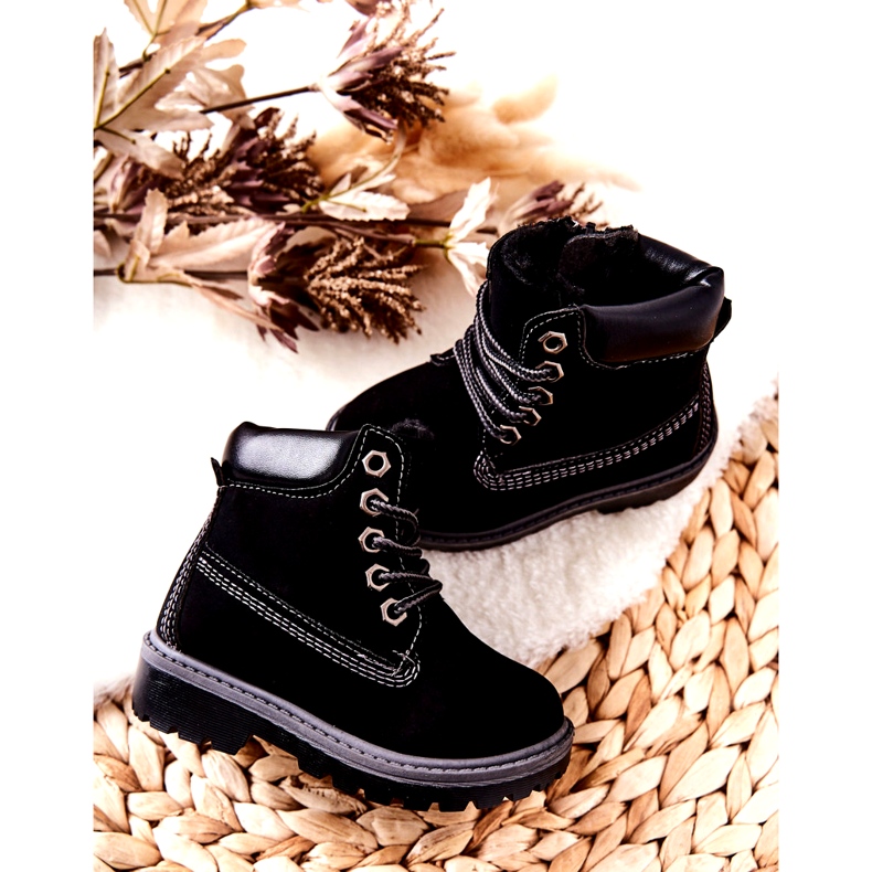 PA1 Stivali Trappers per bambini Neri Milos H-50A/C nero 2