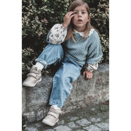 Stivali caldi per bambini con velcro Big Star KK374189 Beige-Oro marrone 1