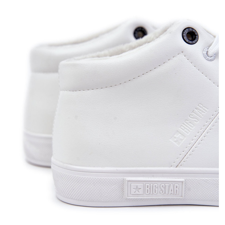 Sneakers Classiche in Pelle da Uomo Big Star KK174347 Bianche bianco 1