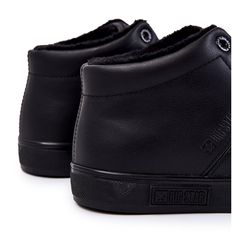 Sneakers Classiche in Pelle da Uomo Big Star KK174348 Nere nero 1